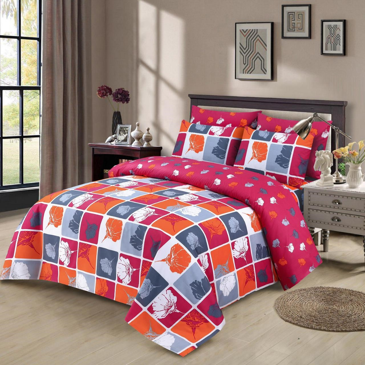 6pc Winter Razai Set (Heavy Filling).