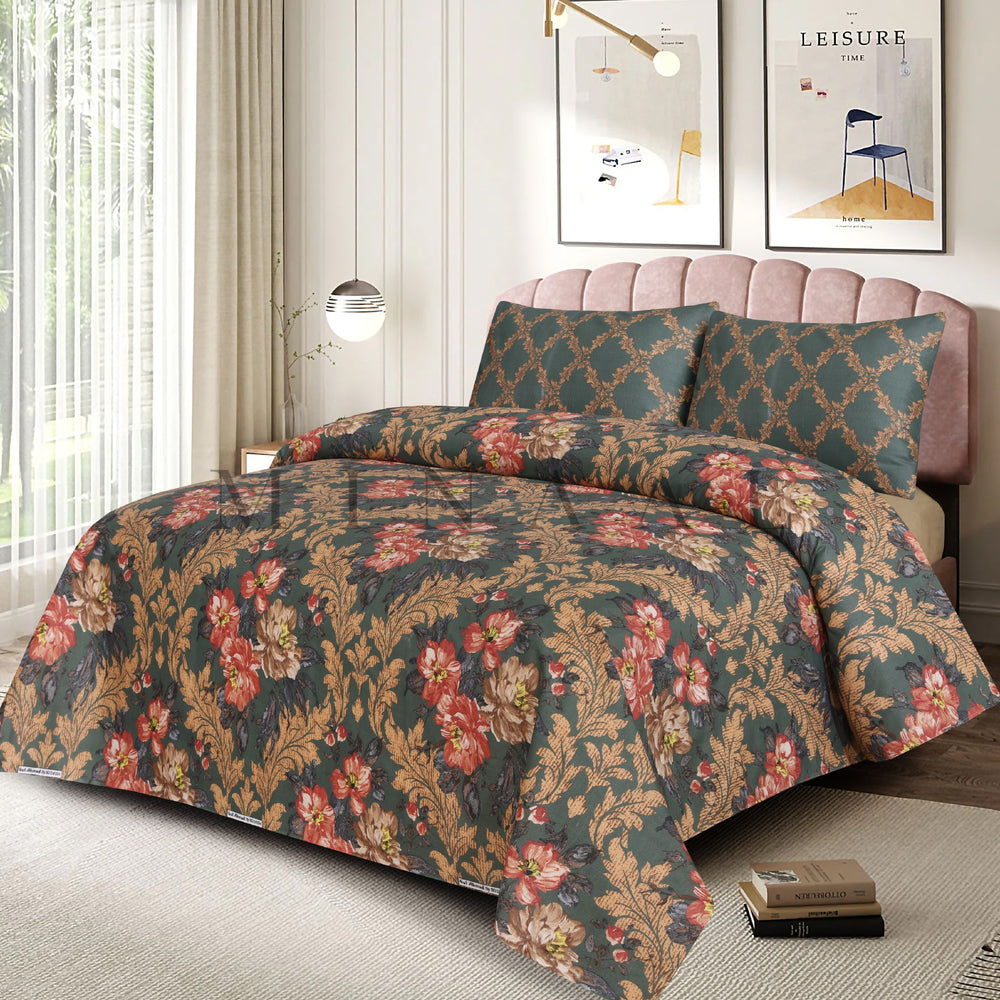 Luxus 3PC- King Size Bedsheet