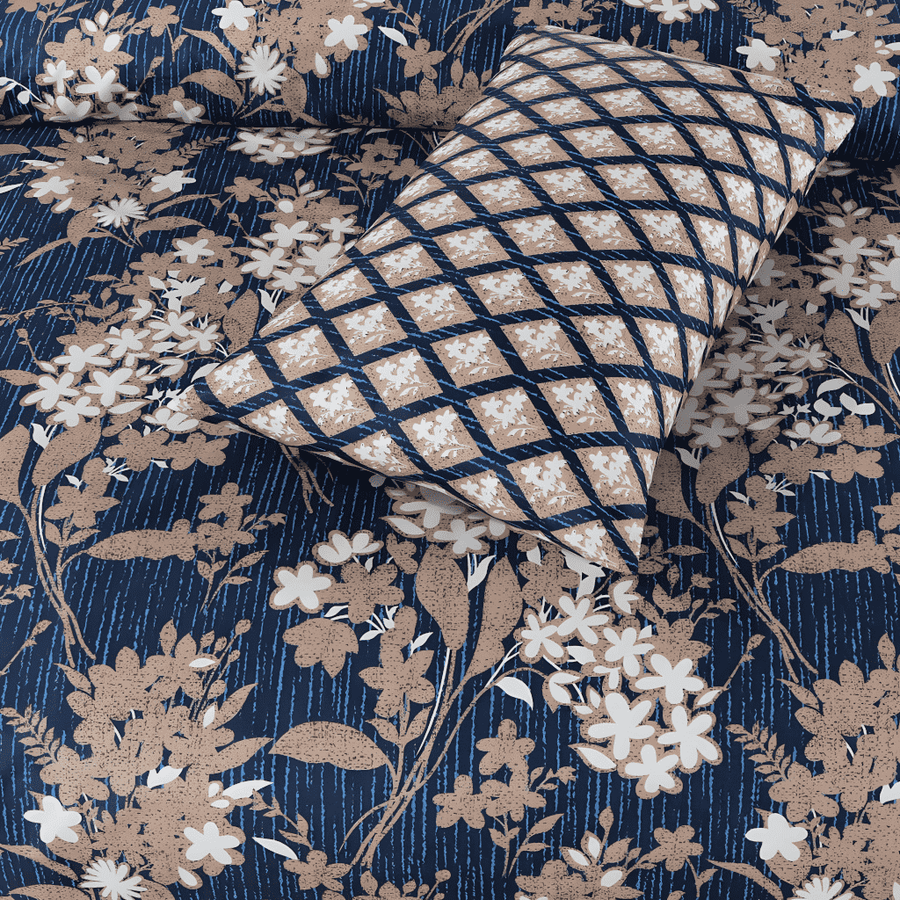 Abadem -7pc Summer Comforter Set. ( Light Filling)