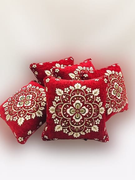 5pc VELVET JACQUARD 𝑪𝑼𝑺𝑯𝑰𝑶𝑵 𝑪𝑶𝑽𝑬𝑹