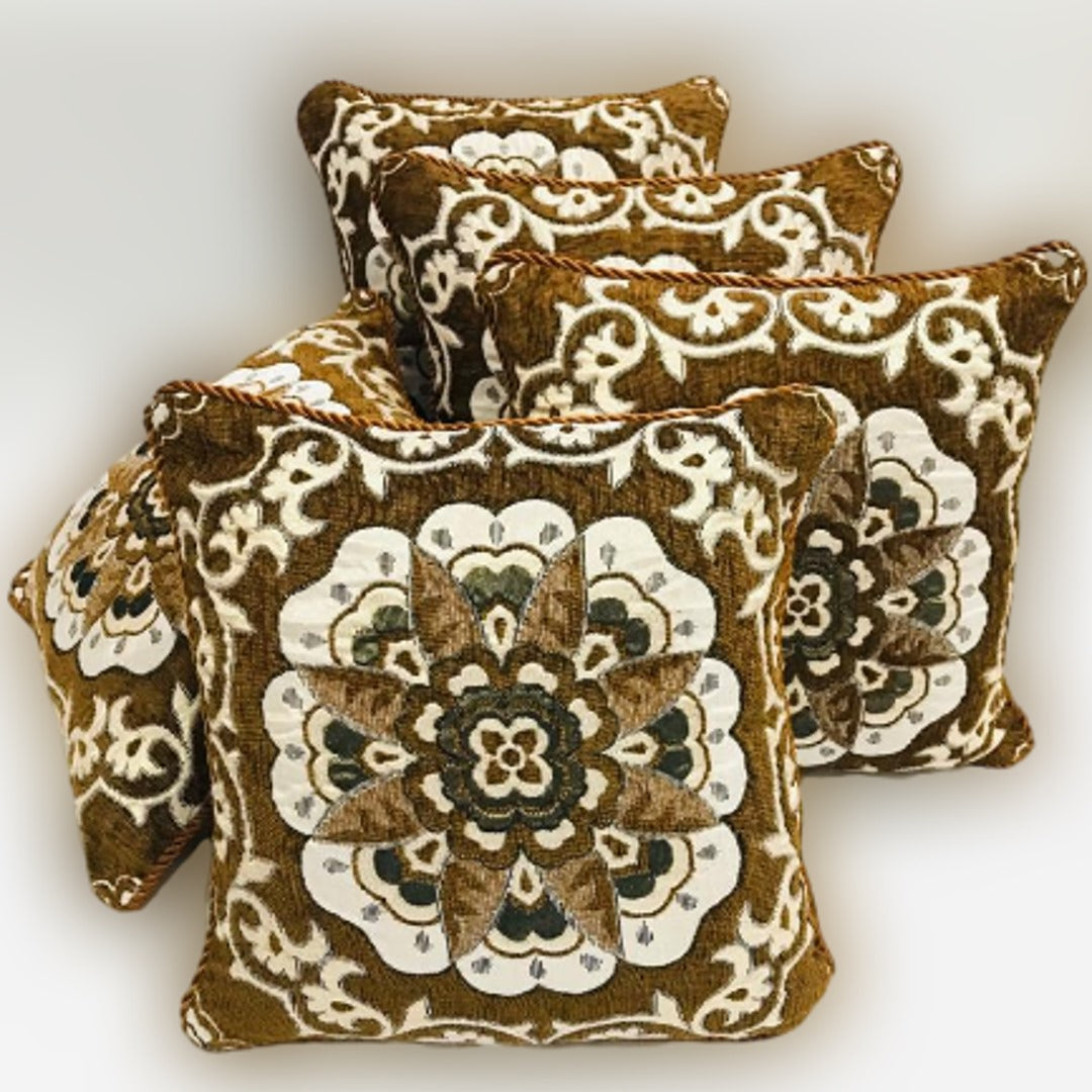 5Pc VELVET JACQUARD 𝑪𝑼𝑺𝑯𝑰𝑶𝑵 𝑪𝑶𝑽𝑬𝑹