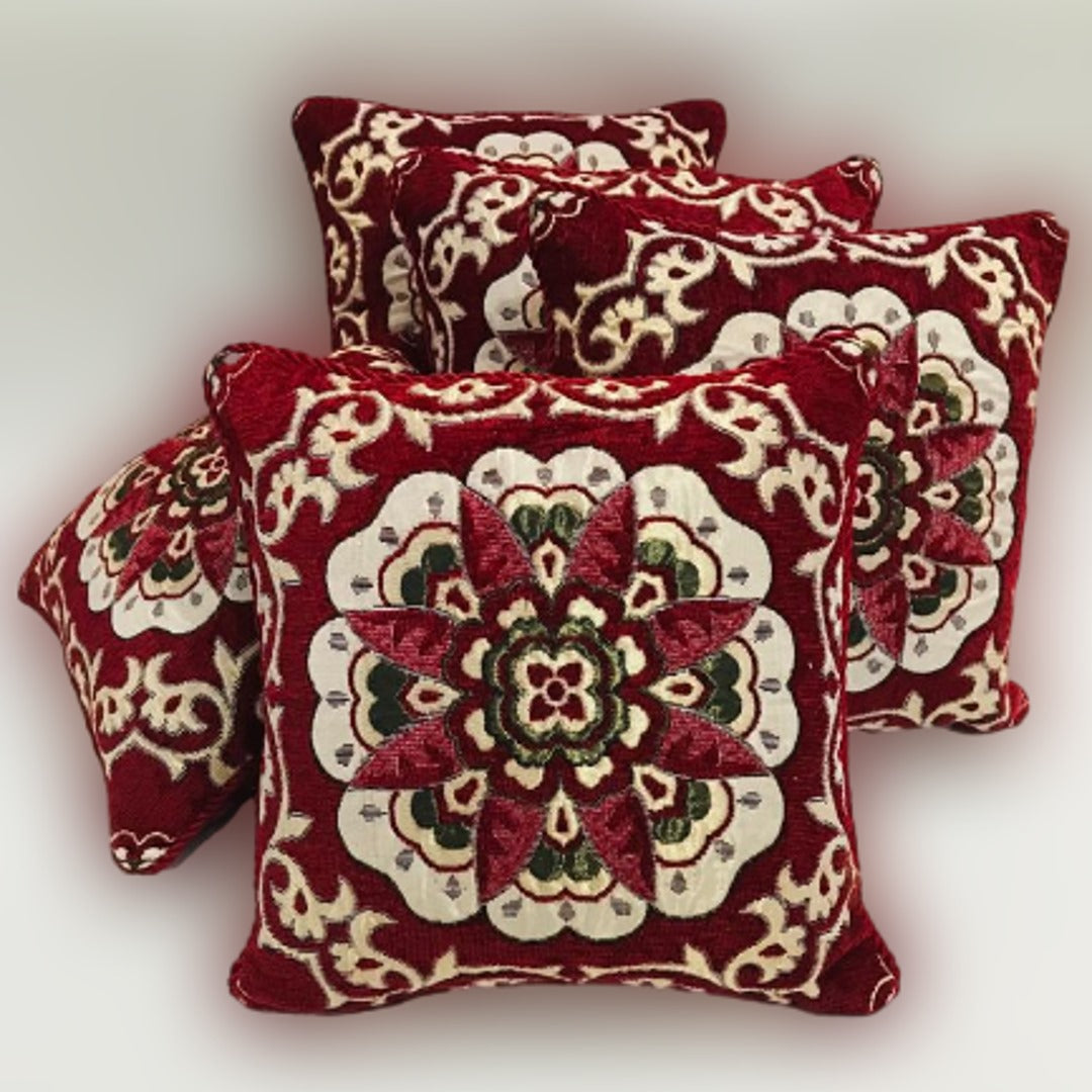 5Pc VELVET JACQUARD 𝑪𝑼𝑺𝑯𝑰𝑶𝑵 𝑪𝑶𝑽𝑬𝑹