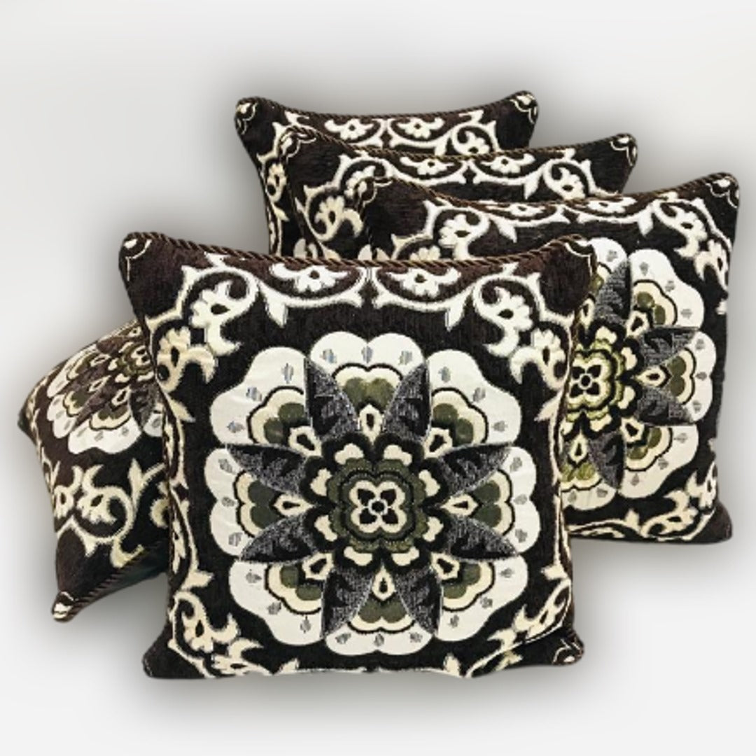 5Pc VELVET JACQUARD 𝑪𝑼𝑺𝑯𝑰𝑶𝑵 𝑪𝑶𝑽𝑬𝑹