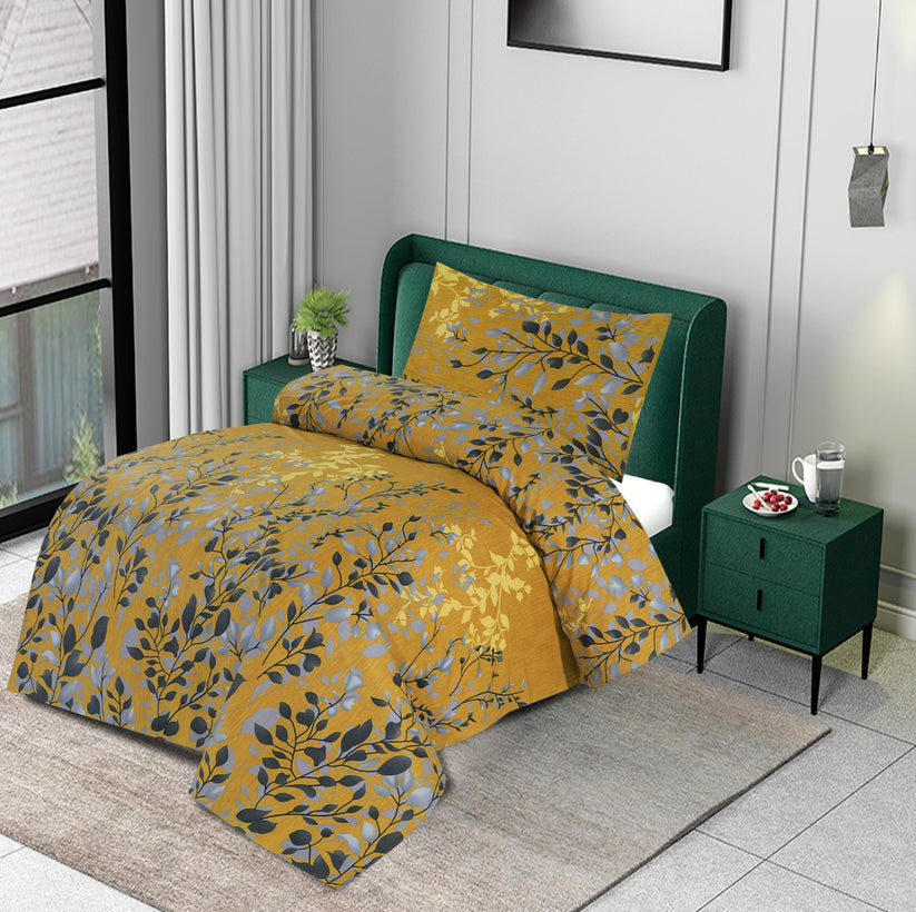 CROCUS SINGLE BEDSHEET SET - 1 Sheet 1 pillow Cover