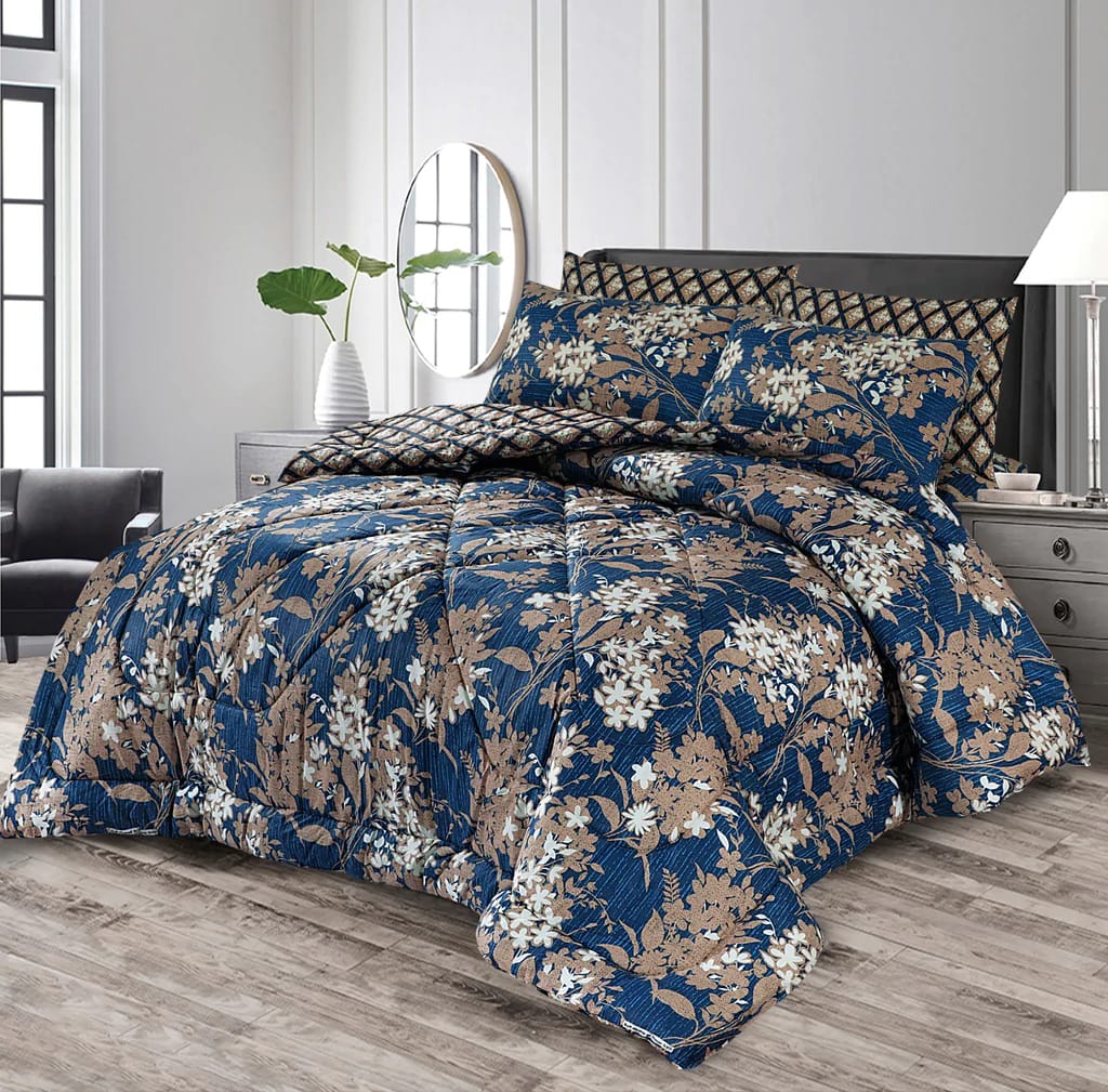 Abadem -7pc Summer Comforter Set. ( Light Filling)