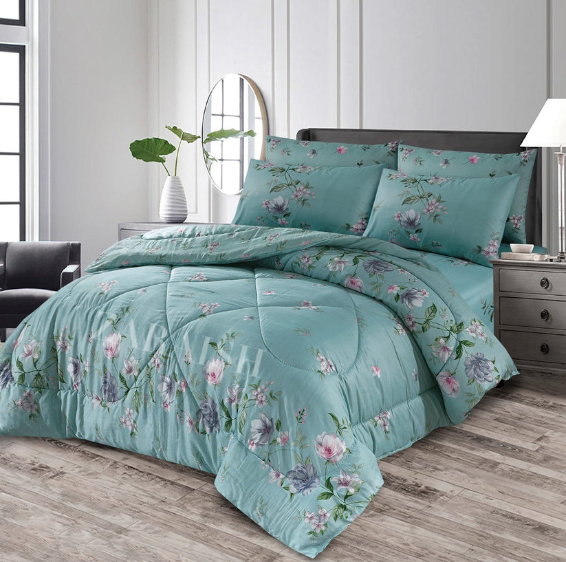 6pc Winter Razai Set (Heavy Filling).