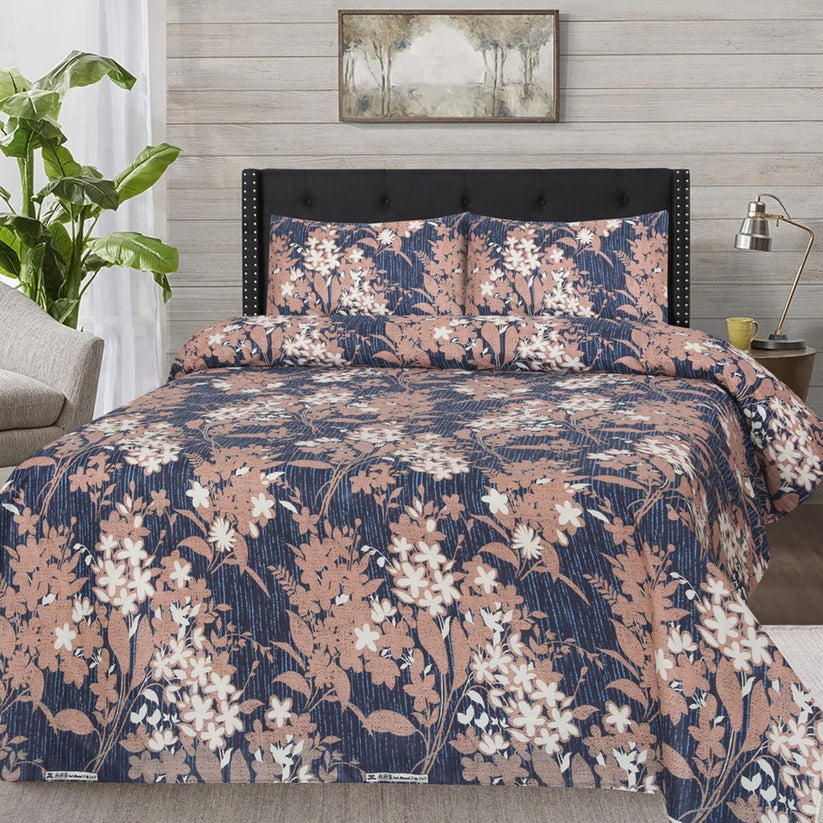 BLUE HEAVEN 3Pc - BED SHEET SET