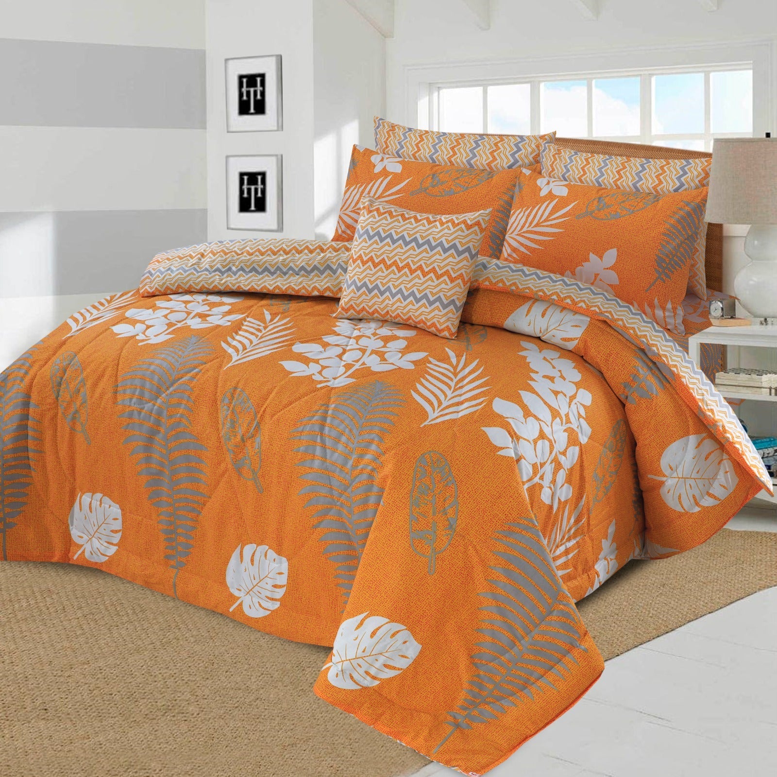 Cedric-7pc Summer Comforter Set. ( Light Filling)
