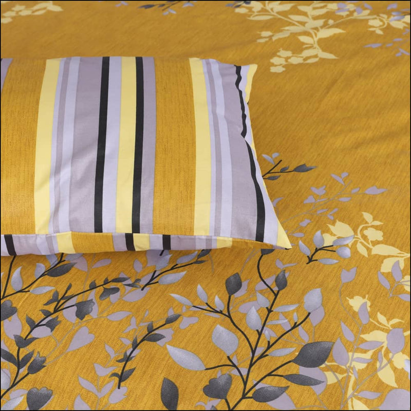 Yarrow 3PC- King Size Bedsheet