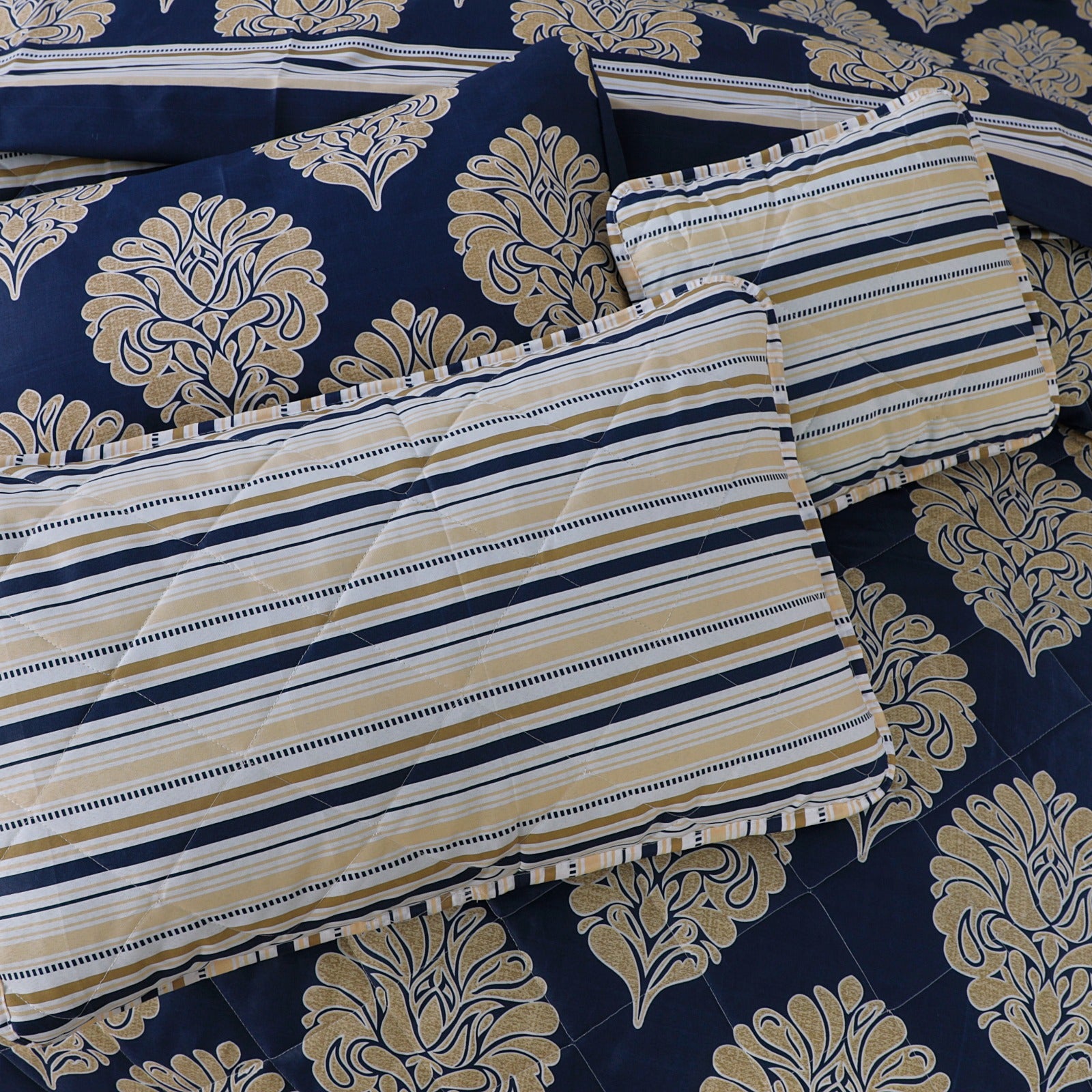 BLUE 3Pc - BED SHEET SET