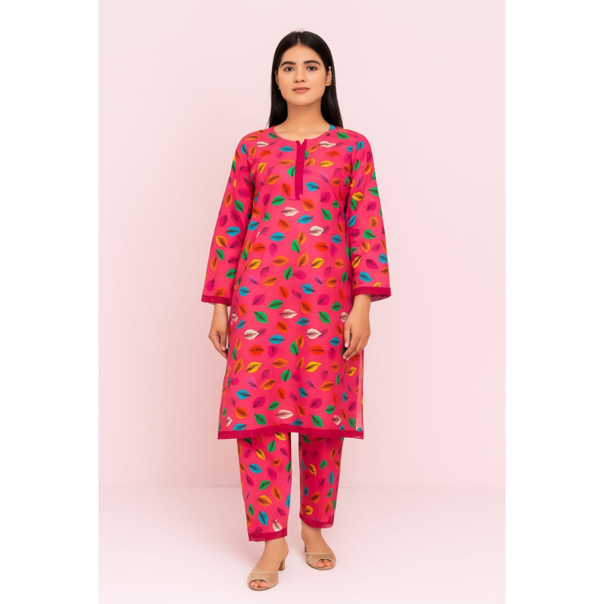 2-PC ALL OVER PRINTED POLO COTTON (SUMMER)