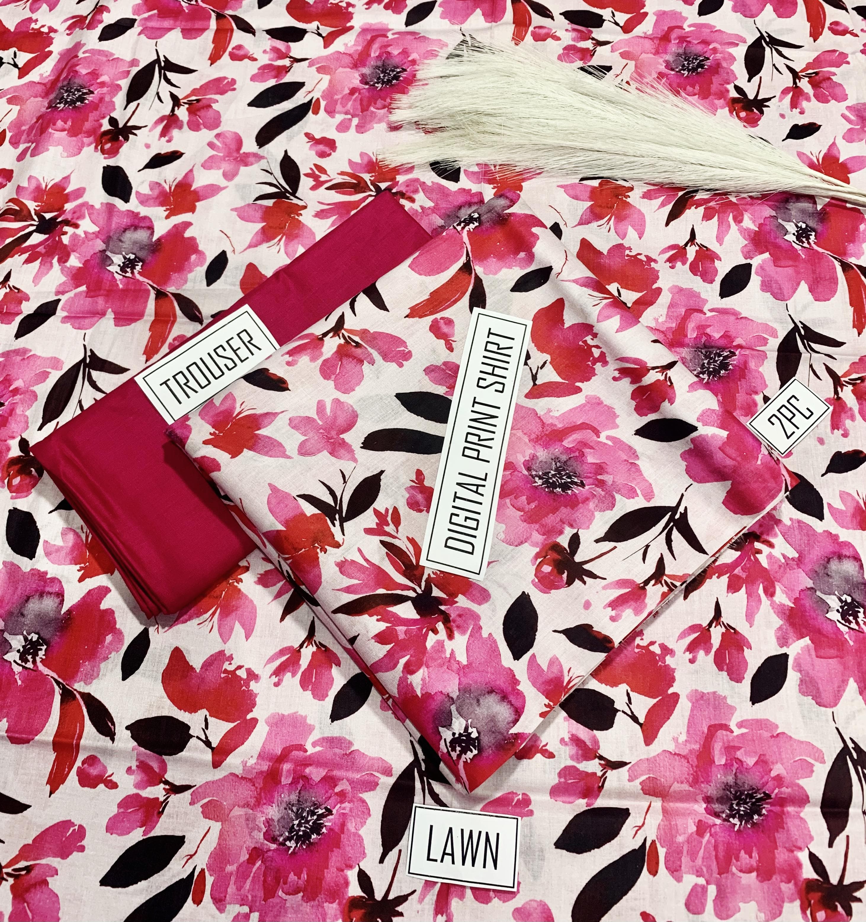 IB Bonanza Lawn | 2Pcs Digital Printed Summer Lawn Collection