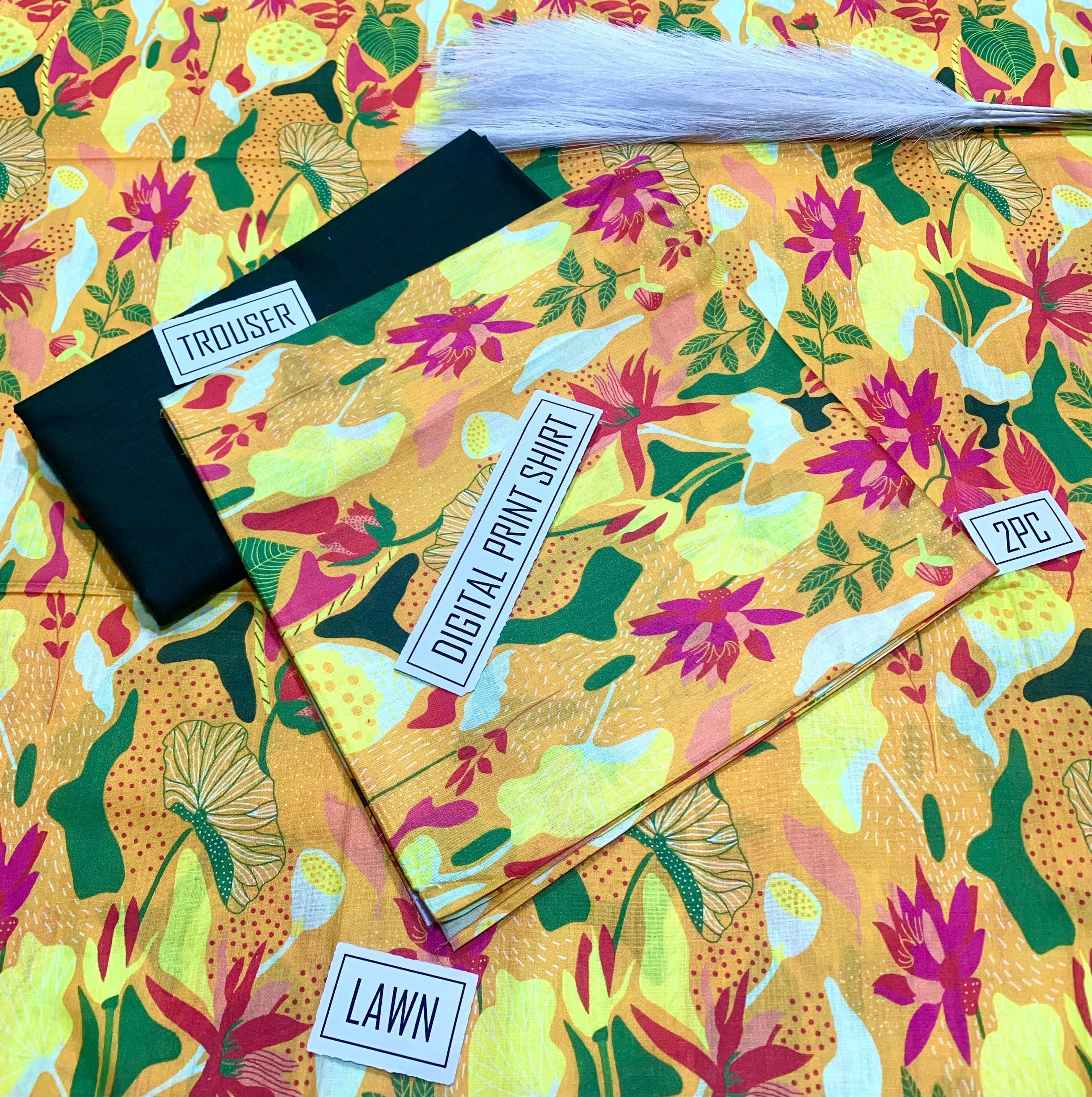 IB Bonanza Lawn | 2Pcs Digital Printed Summer Lawn Collection