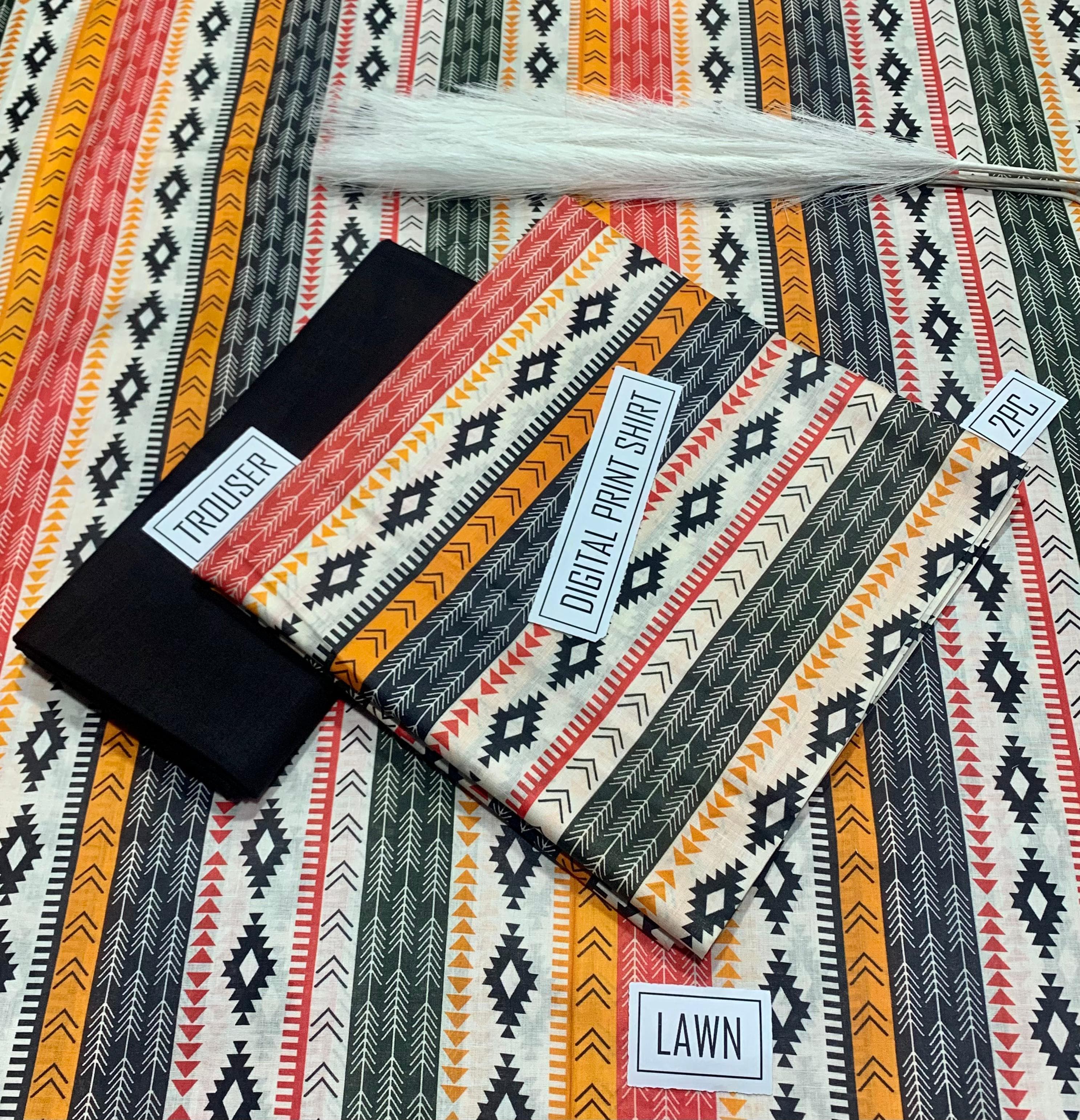 IB Bonanza Lawn | 2Pcs Digital Printed Summer Lawn Collection