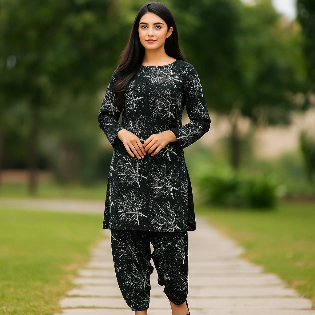 2-PC ALL OVER PRINTED POLO COTTON (SUMMER)