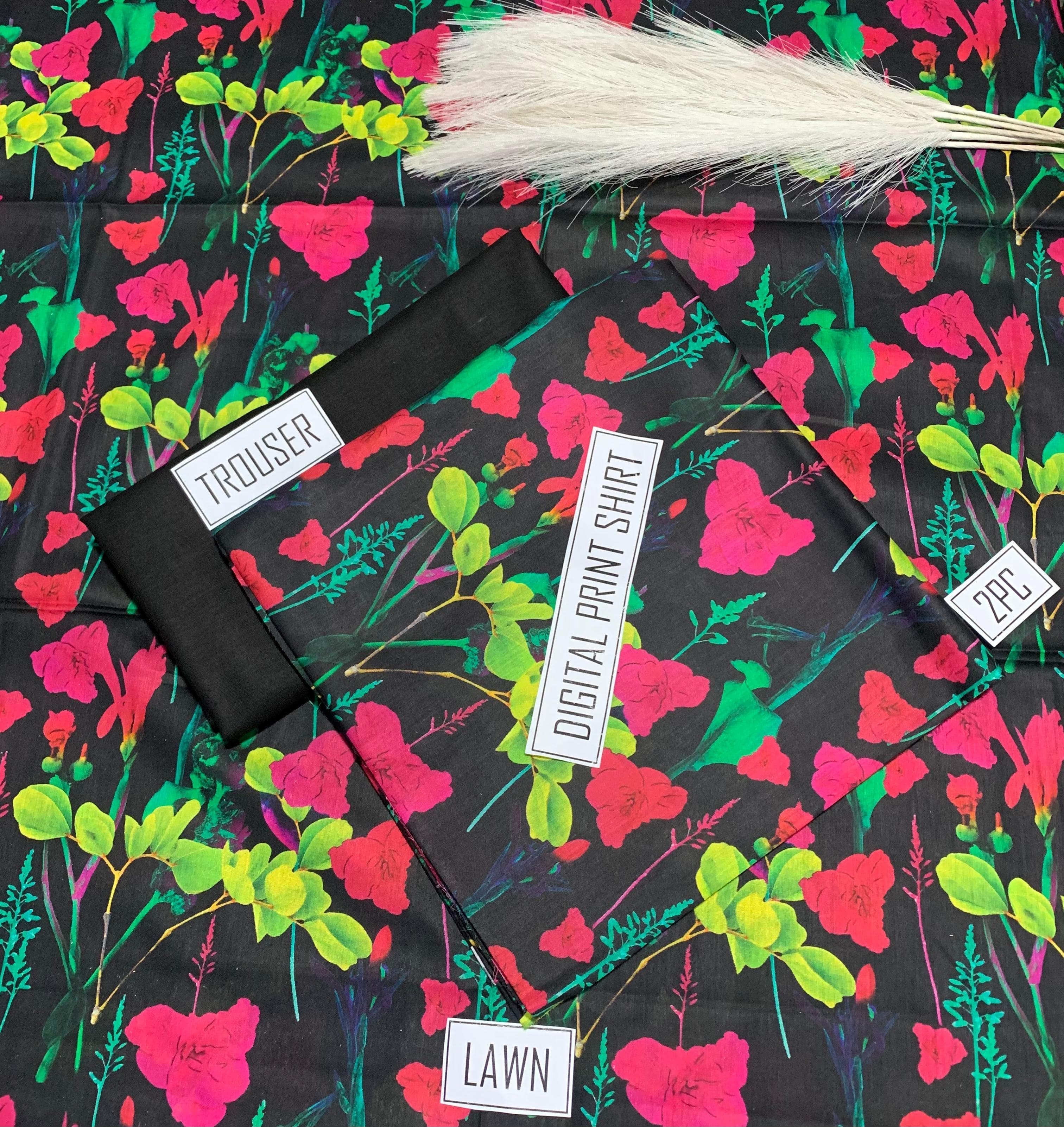 IB Bonanza Lawn | 2Pcs Digital Printed Summer Lawn Collection