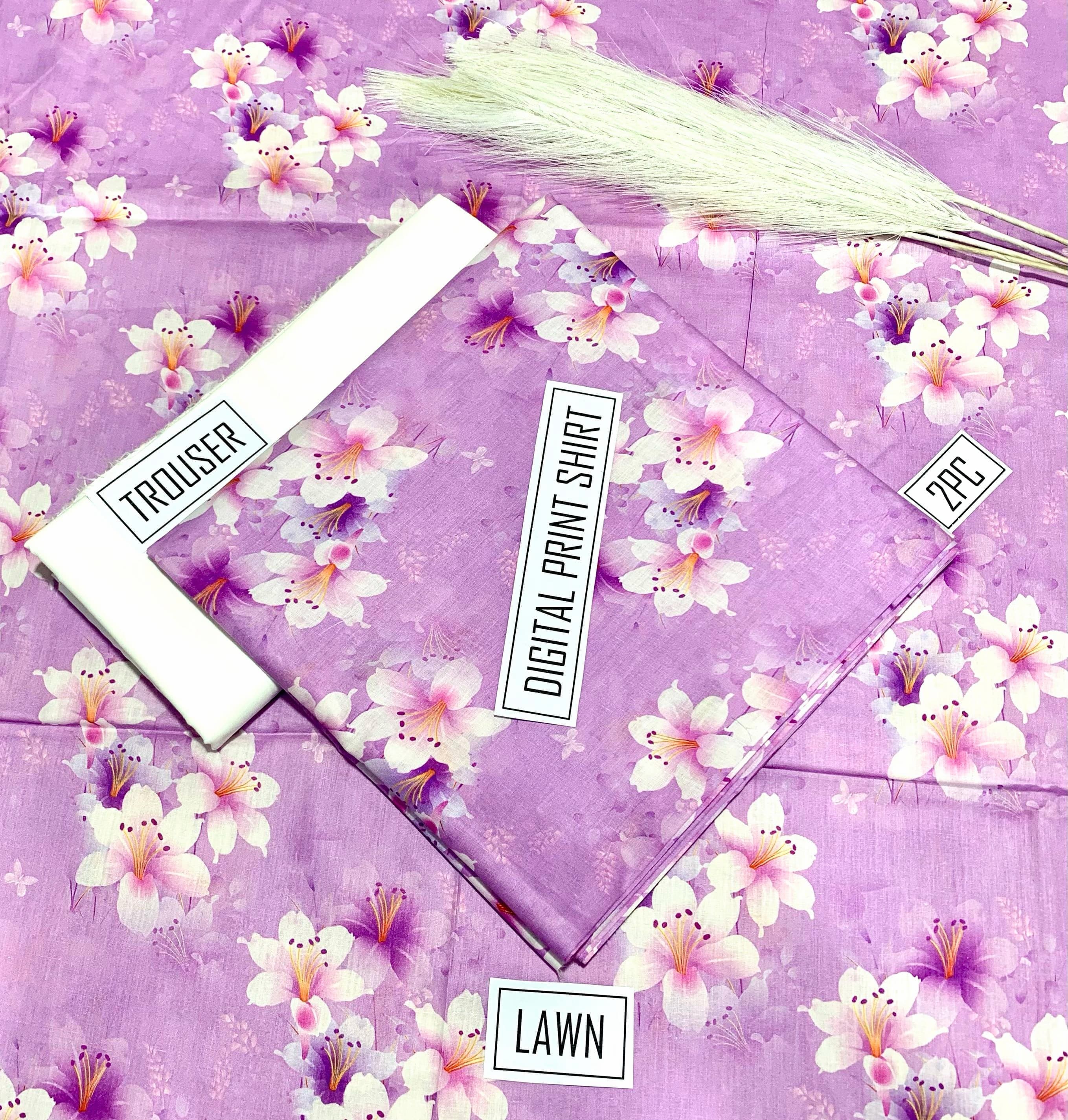 IB Bonanza Lawn | 2Pcs Digital Printed Summer Lawn Collection