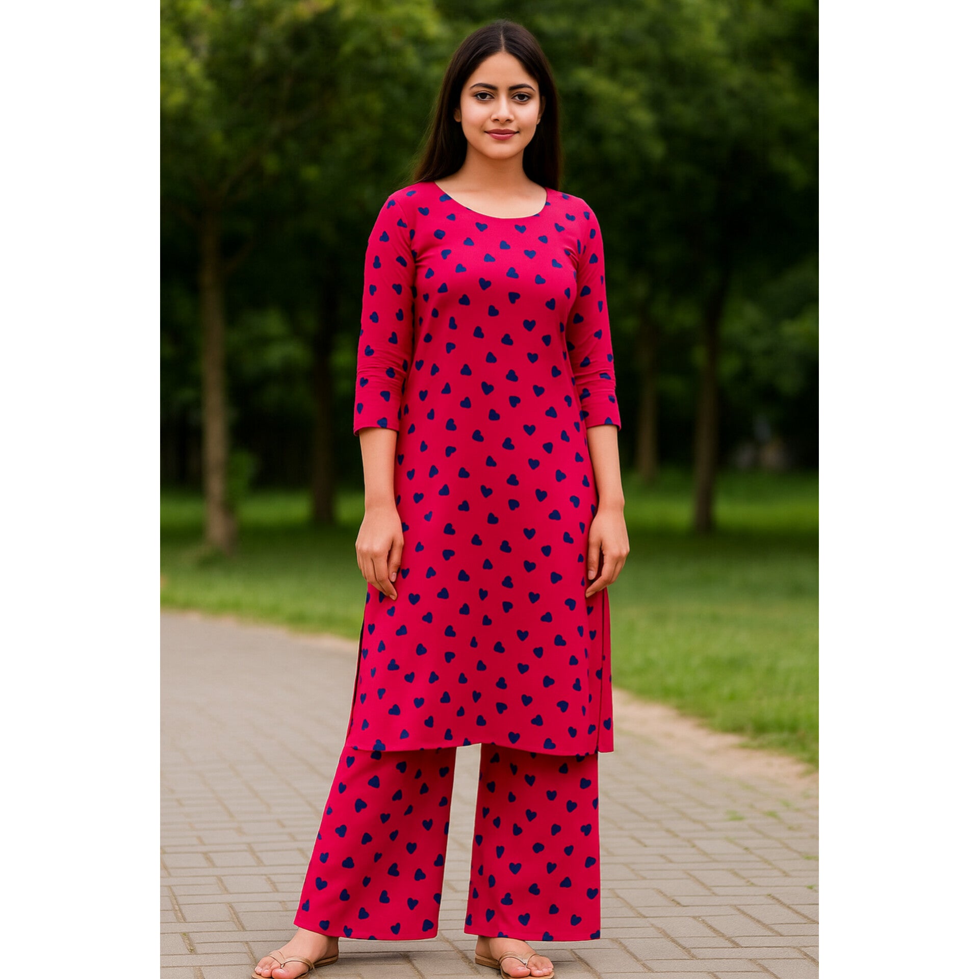 2-PC ALL OVER PRINTED POLO COTTON (SUMMER)