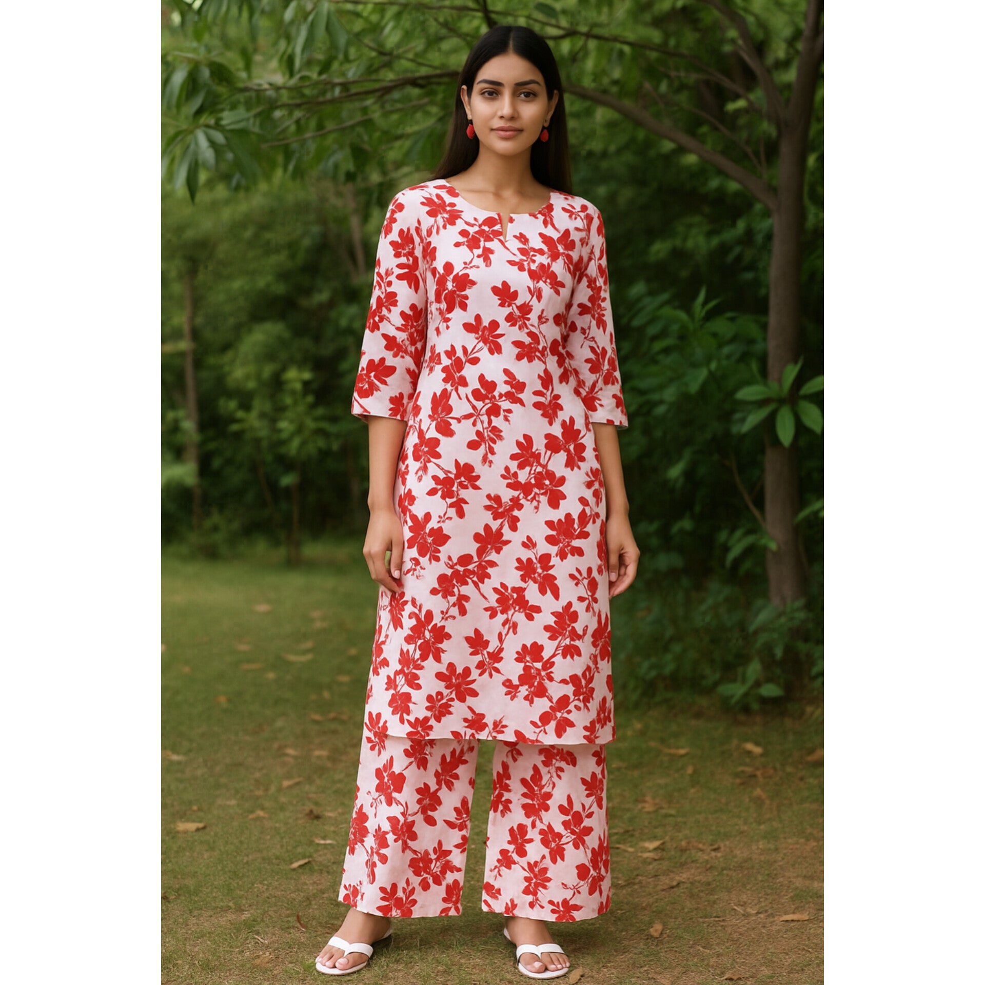 2-PC ALL OVER PRINTED POLO COTTON (SUMMER)