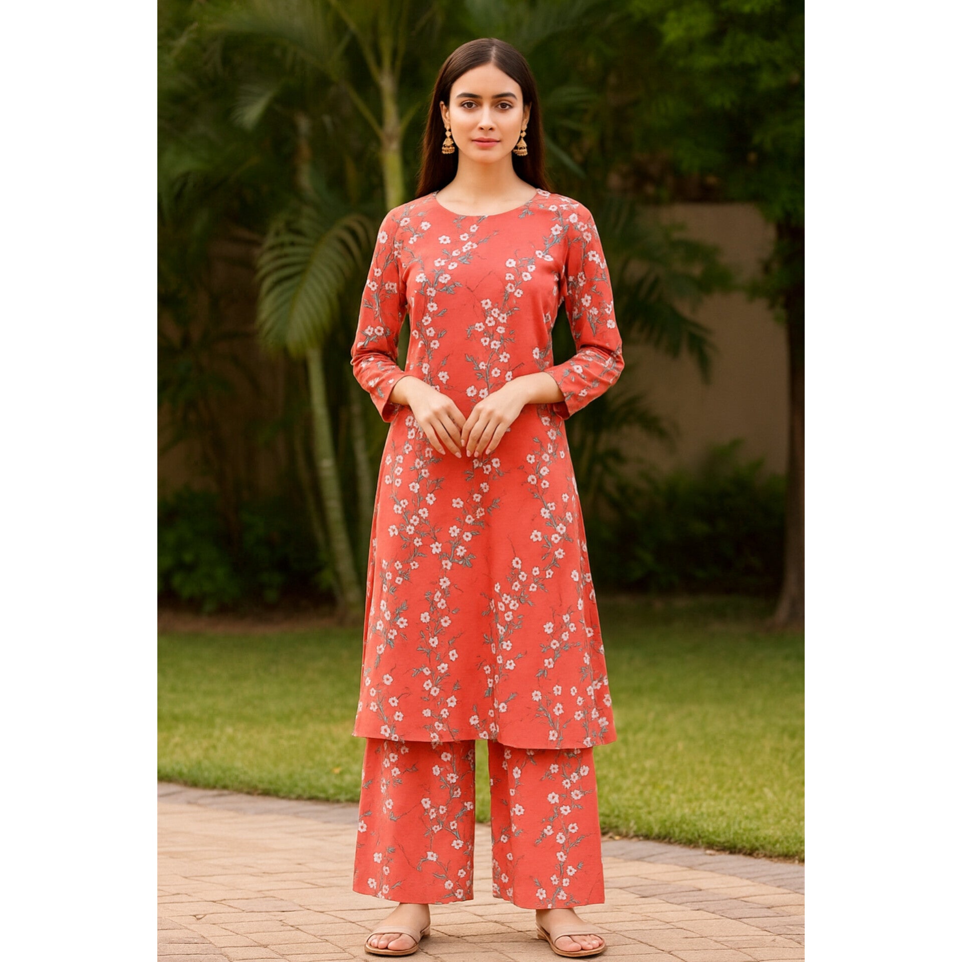 2-PC ALL OVER PRINTED POLO COTTON (SUMMER)