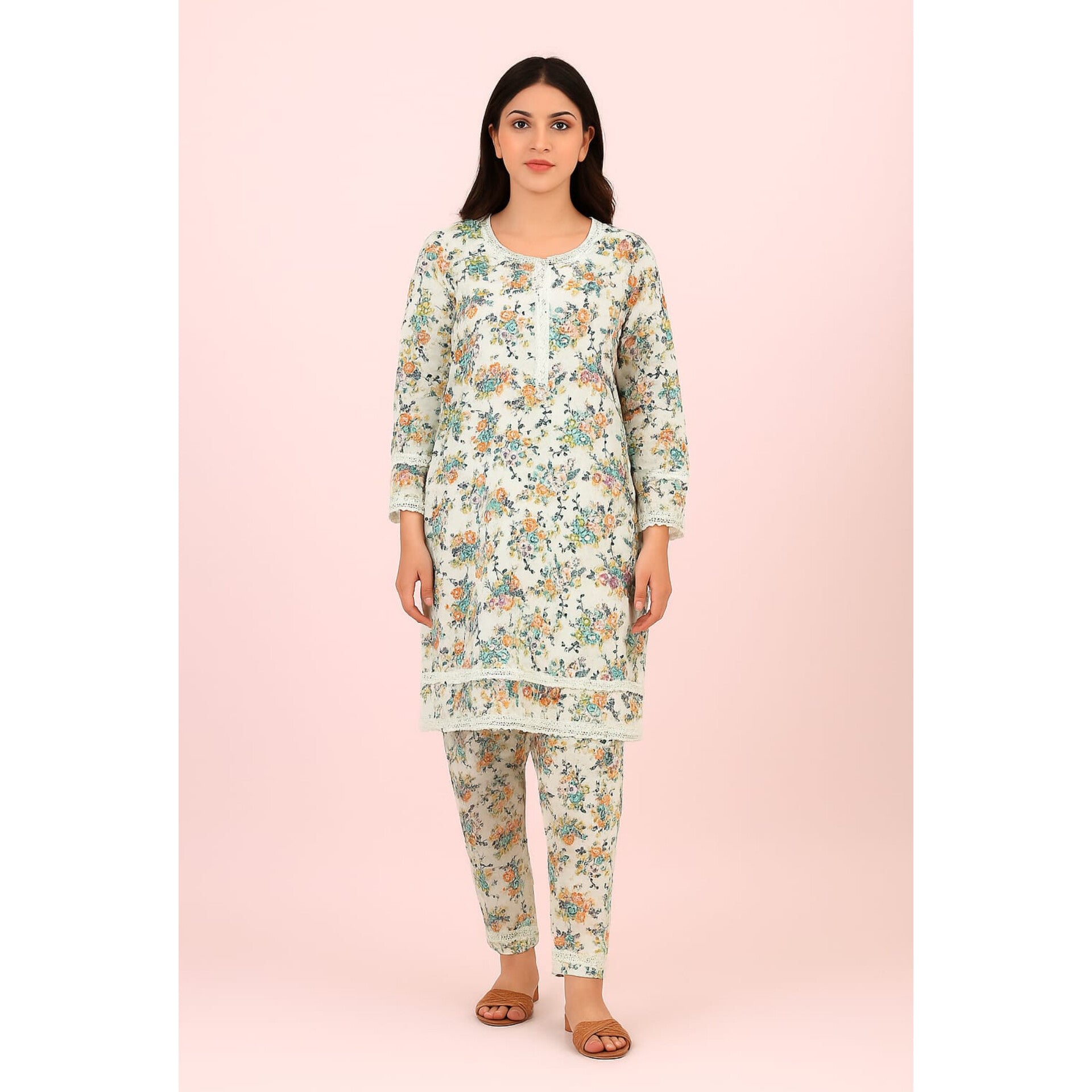 2-PC ALL OVER PRINTED POLO COTTON (SUMMER)