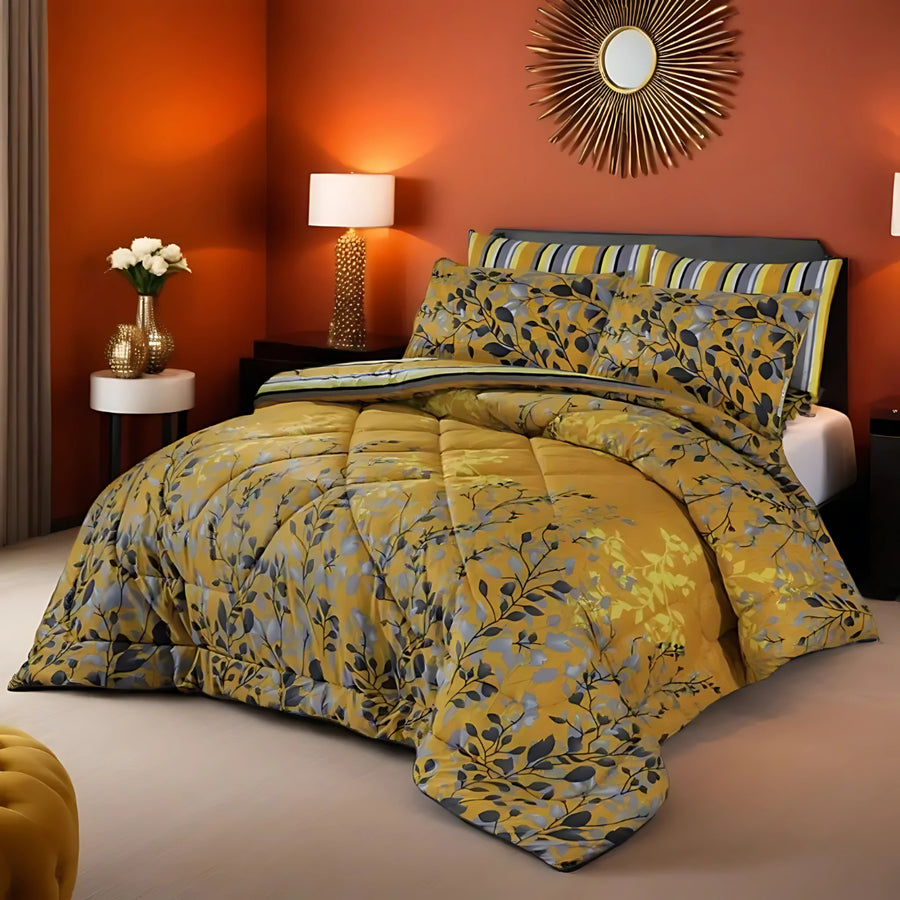 Yarrow-7pc Summer Comforter Set. ( Light Filling)