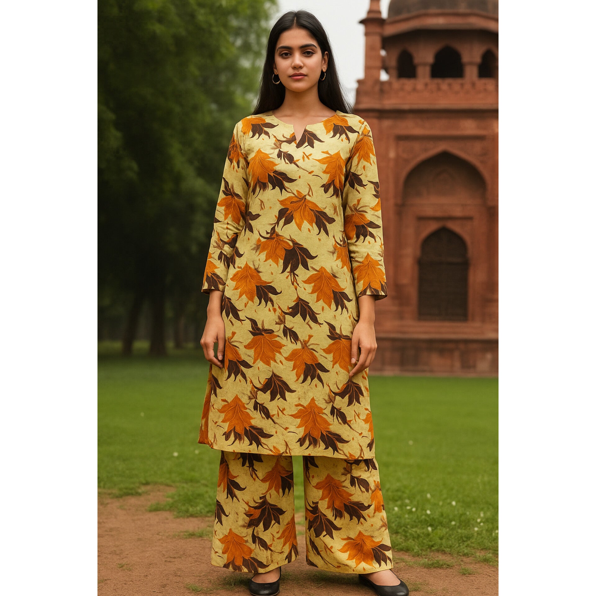 2-PC ALL OVER PRINTED POLO COTTON (SUMMER)