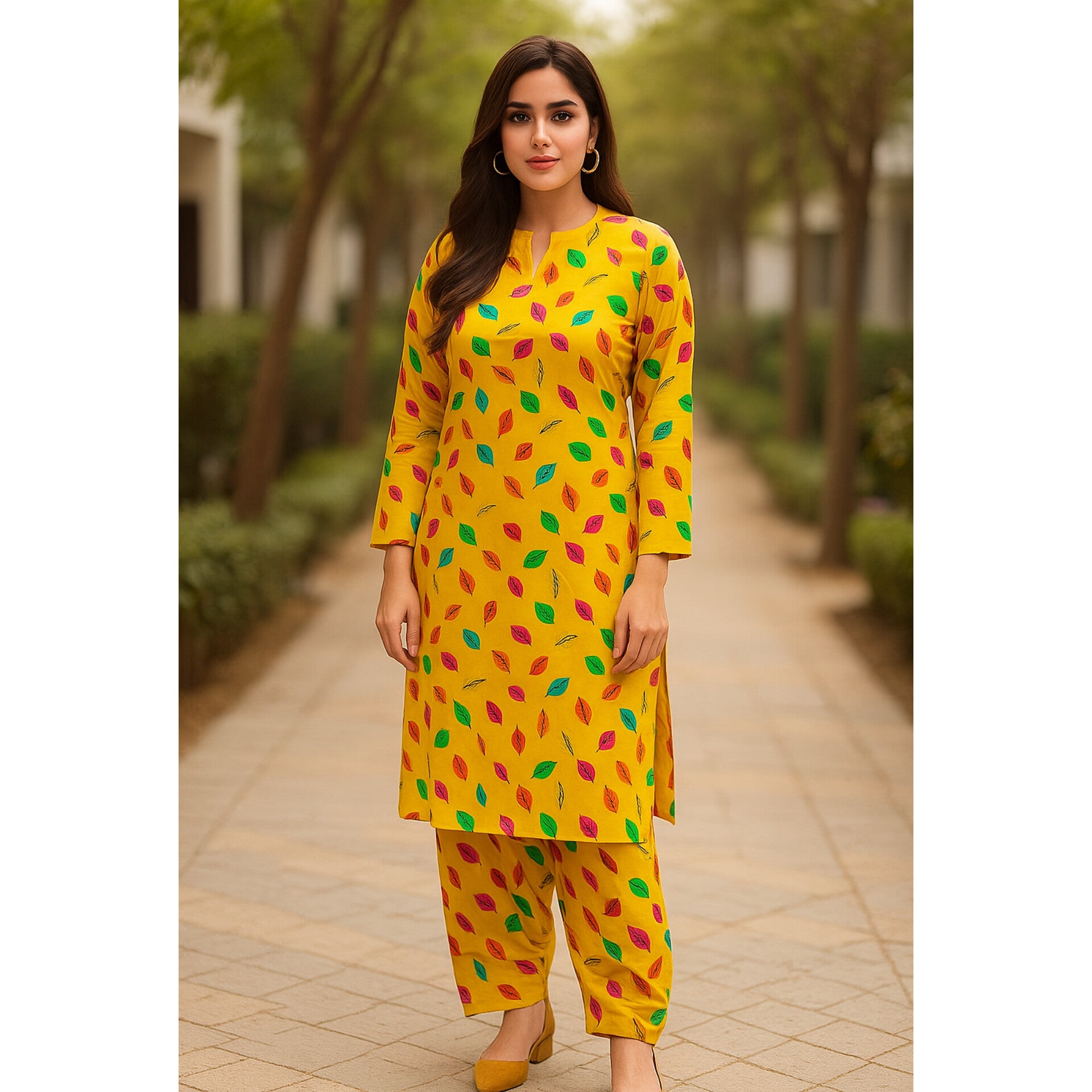 2-PC ALL OVER PRINTED POLO COTTON (SUMMER)