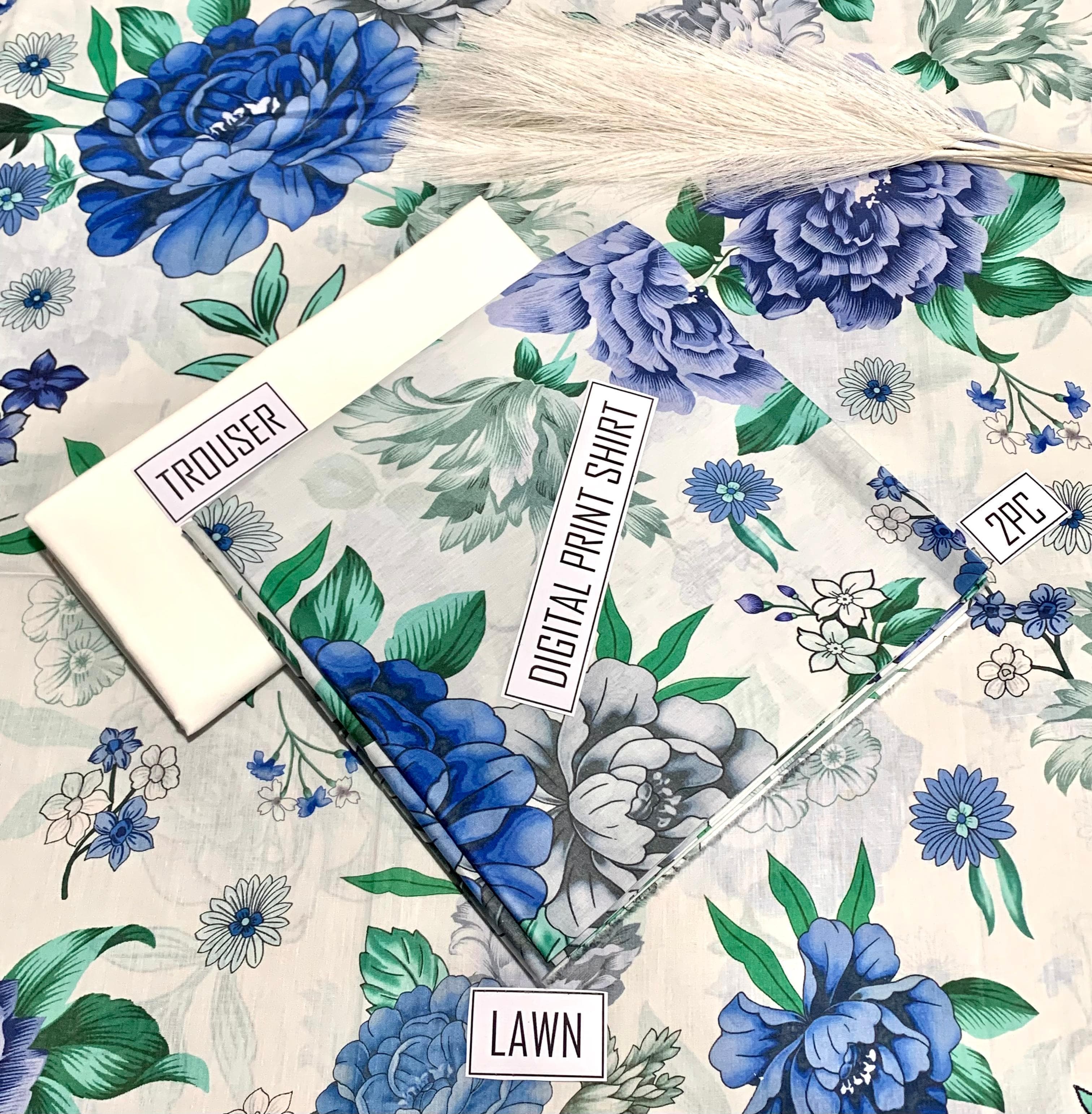 IB Bonanza Lawn | 2Pcs Digital Printed Summer Lawn Collection