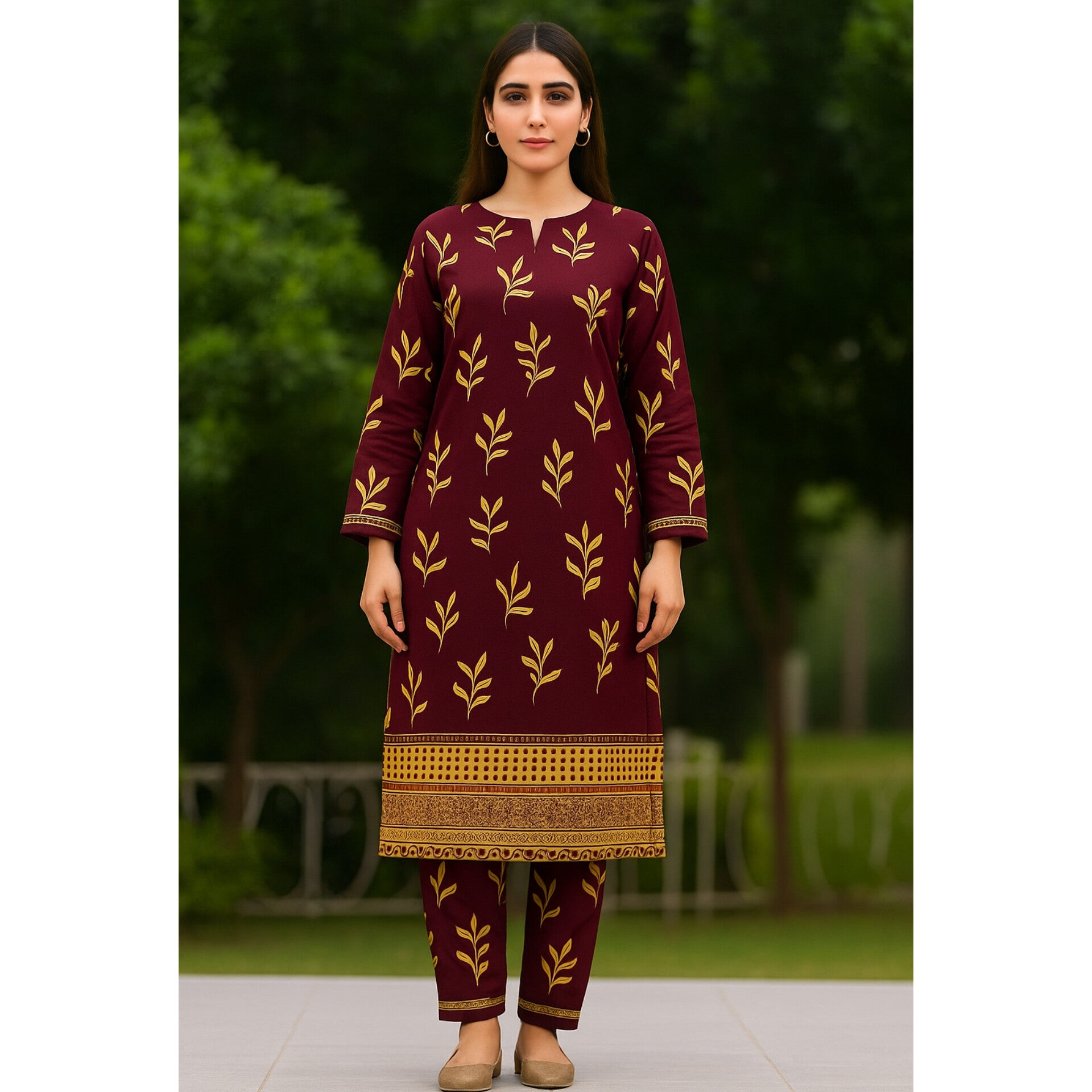 2-PC ALL OVER PRINTED POLO COTTON (SUMMER)