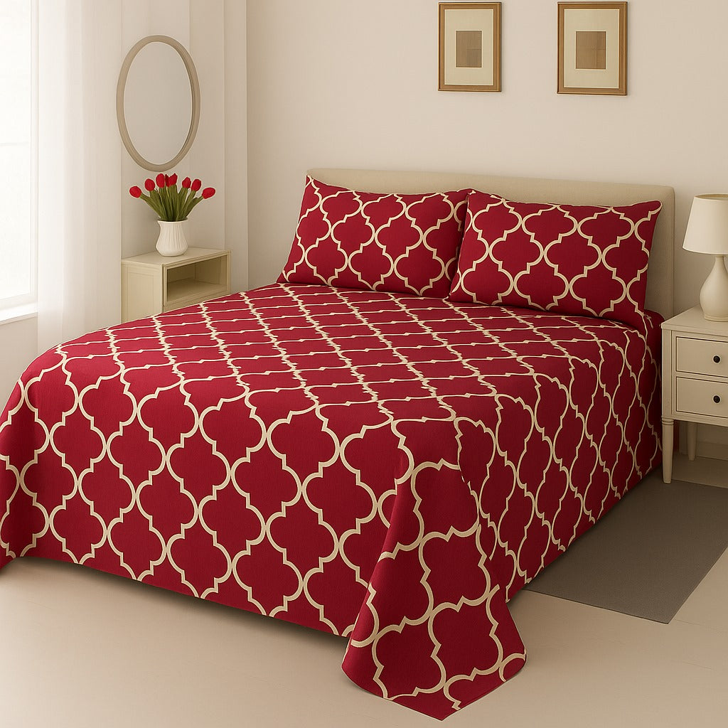 MAUVE Bedsheet Set - 3 pcs