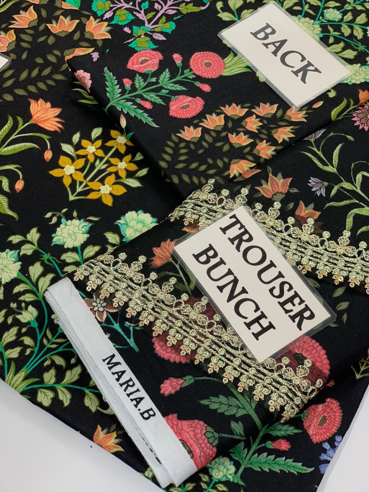 Printed Patch Emb Lawn 3 Piece Unstitched Suit ML -02 Summer Collection