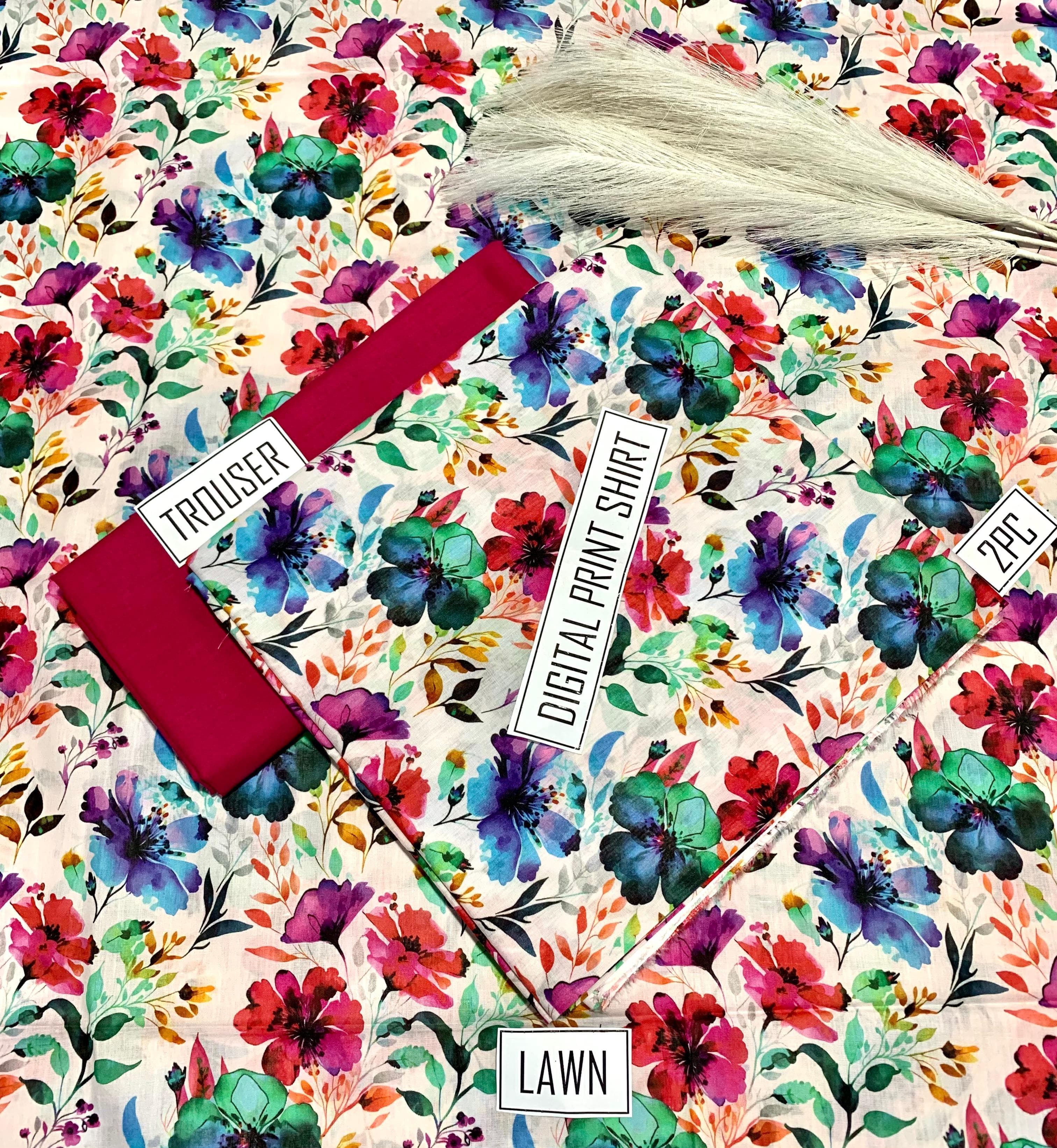 IB Bonanza Lawn | 2Pcs Digital Printed Summer Lawn Collection