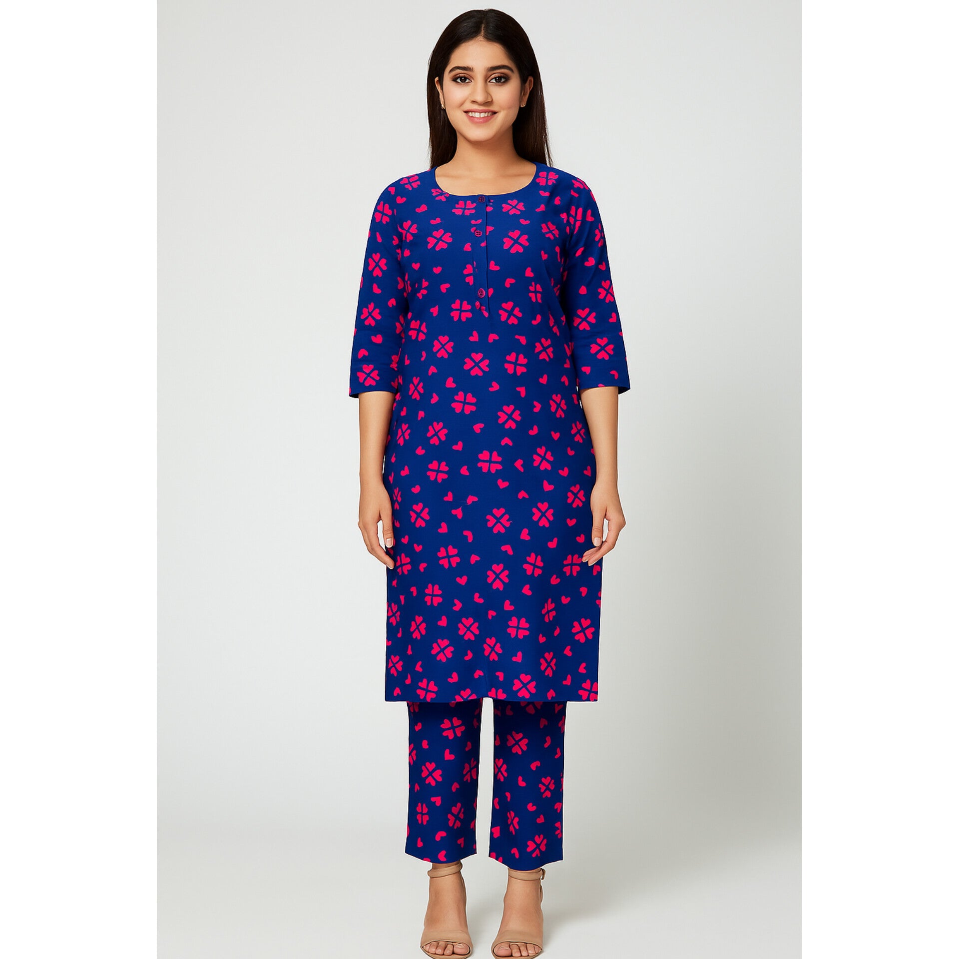 2-PC ALL OVER PRINTED POLO COTTON (SUMMER)