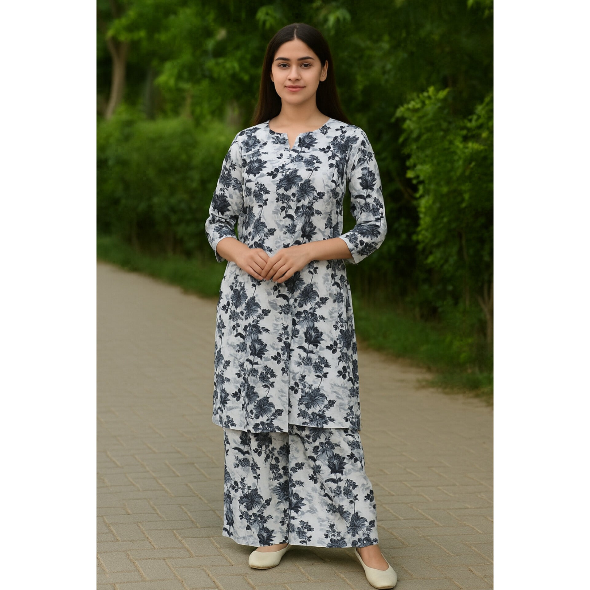 2-PC ALL OVER PRINTED POLO COTTON (SUMMER)