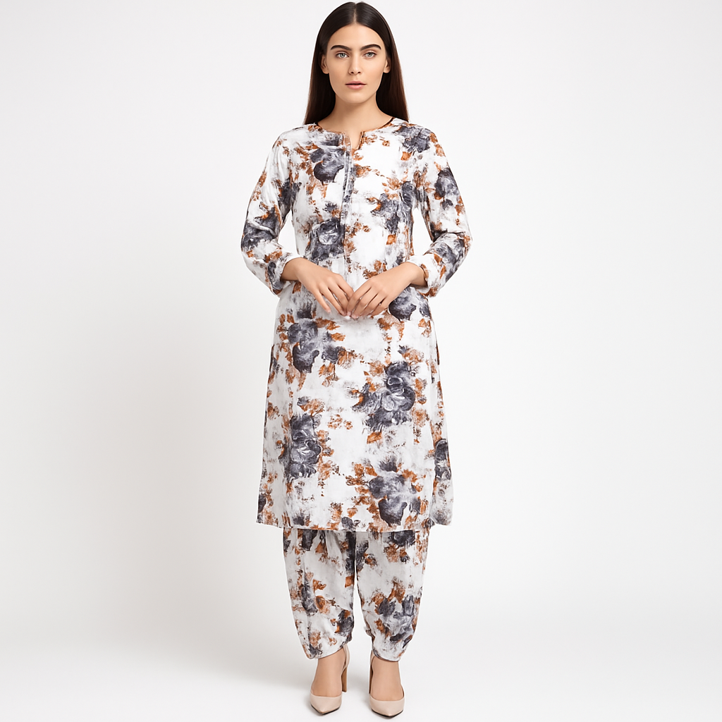 2-PC ALL OVER PRINTED POLO COTTON (SUMMER)