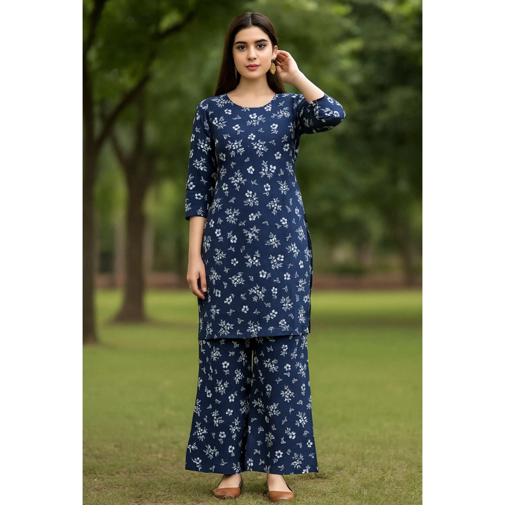 2-PC ALL OVER PRINTED POLO COTTON (SUMMER)