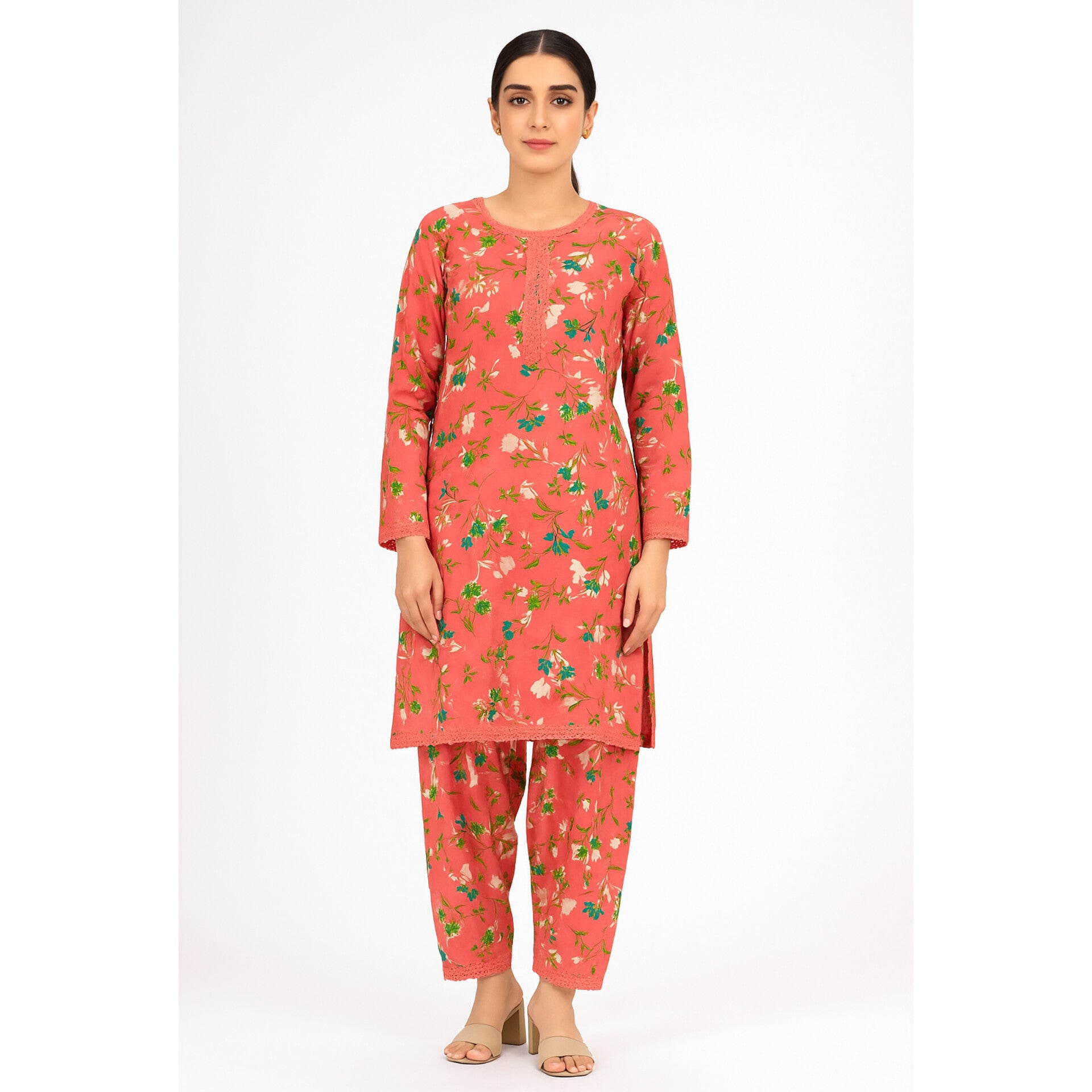 2-PC ALL OVER PRINTED POLO COTTON (SUMMER)