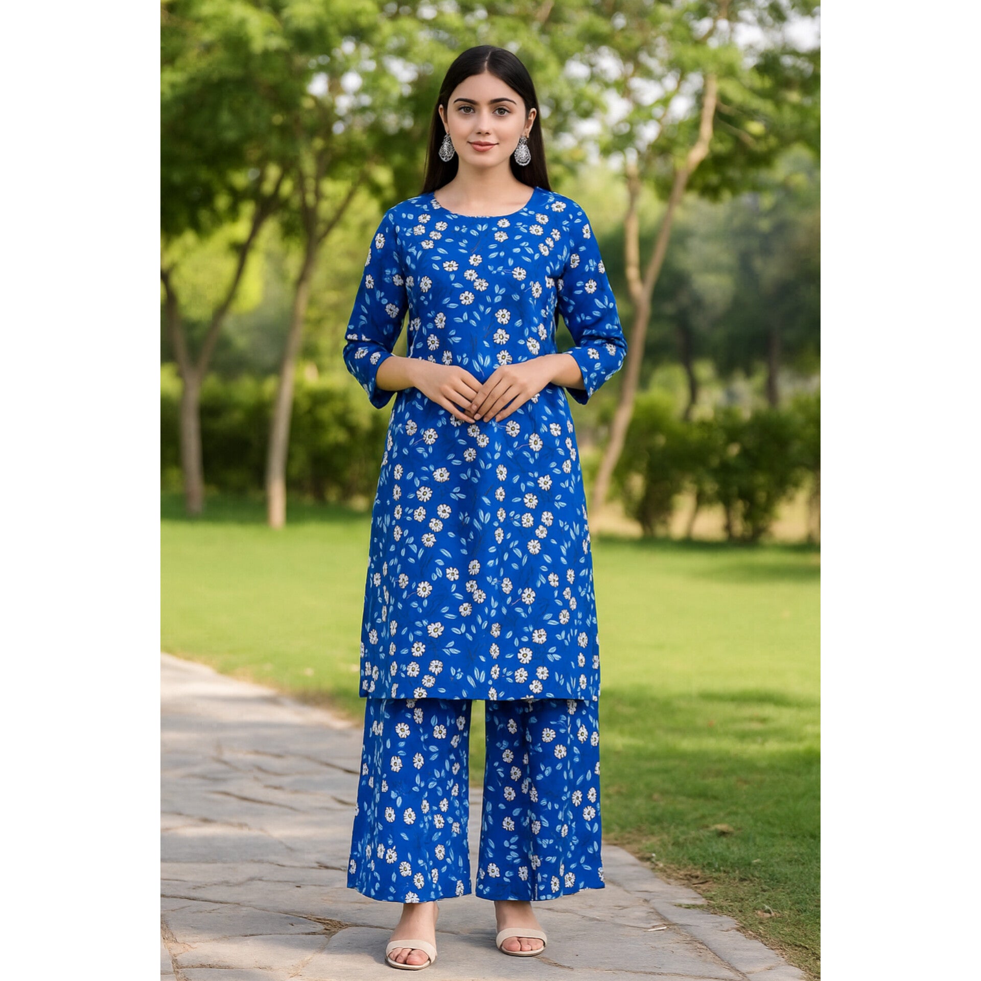 2-PC ALL OVER PRINTED POLO COTTON (SUMMER)