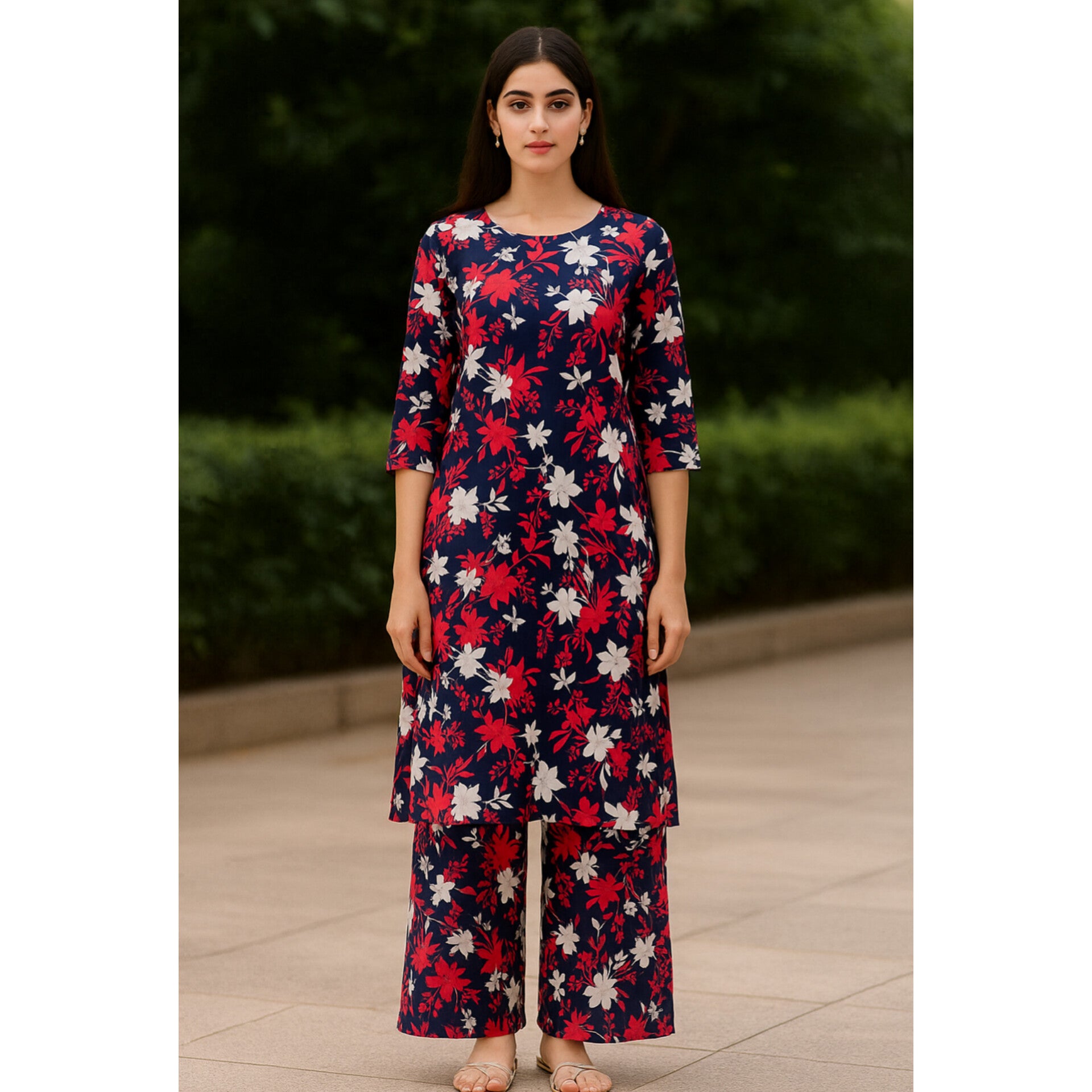 2-PC ALL OVER PRINTED POLO COTTON (SUMMER)