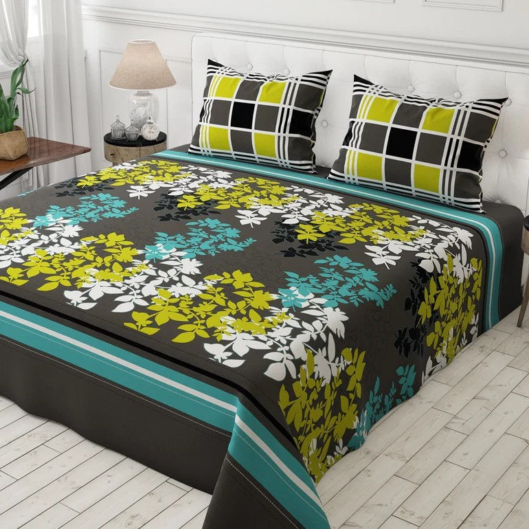 PERAT FLORAL 3Pc - BED SHEET SET